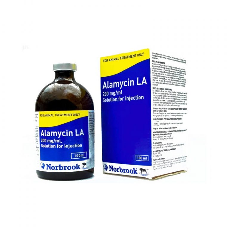 Alamycin LA 200 mg/ml 100ml - Farm Vet Services